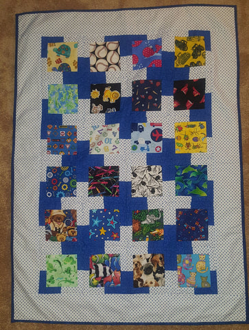 Baby quilt - boys will be boys