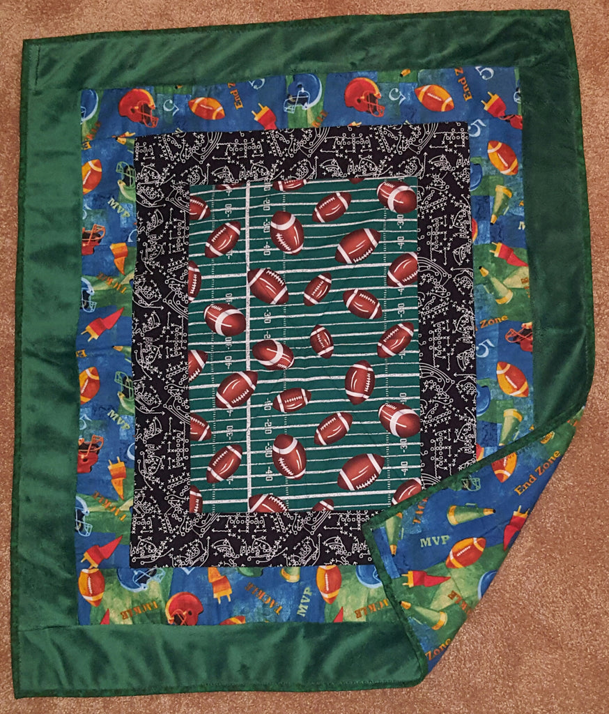 Baby Quilt - Football