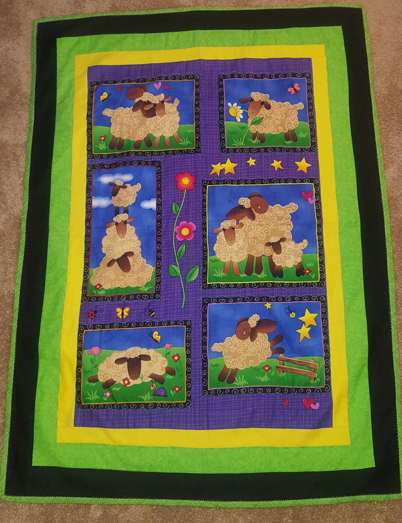 Baby quilt - sheep